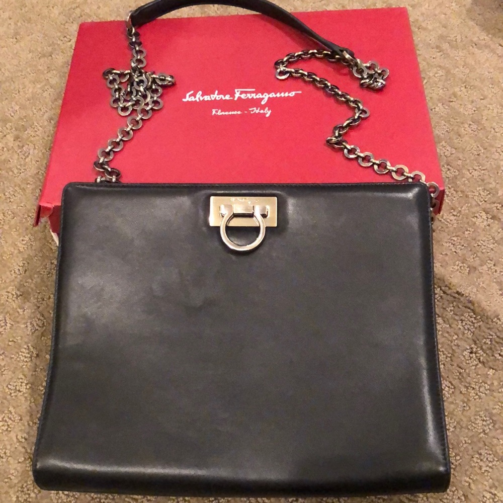 Salvatore Ferragmo Calf leather crossbody purse
